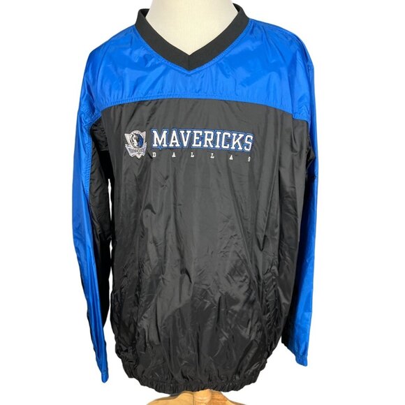Mens Rebook Dallas Mavericks Nylon Pullover Windbreaker Size XXL - Picture 1 of 8